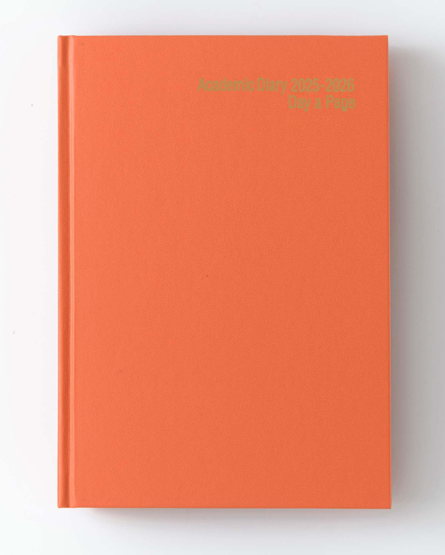 IMPRINT 2026-2027 A5 Academic Diary – Mid-Year Page-a-Day Planner for Students & Teachers – Case Bound Organiser with Timetable, Term Dates & Notes Pages (Orange)