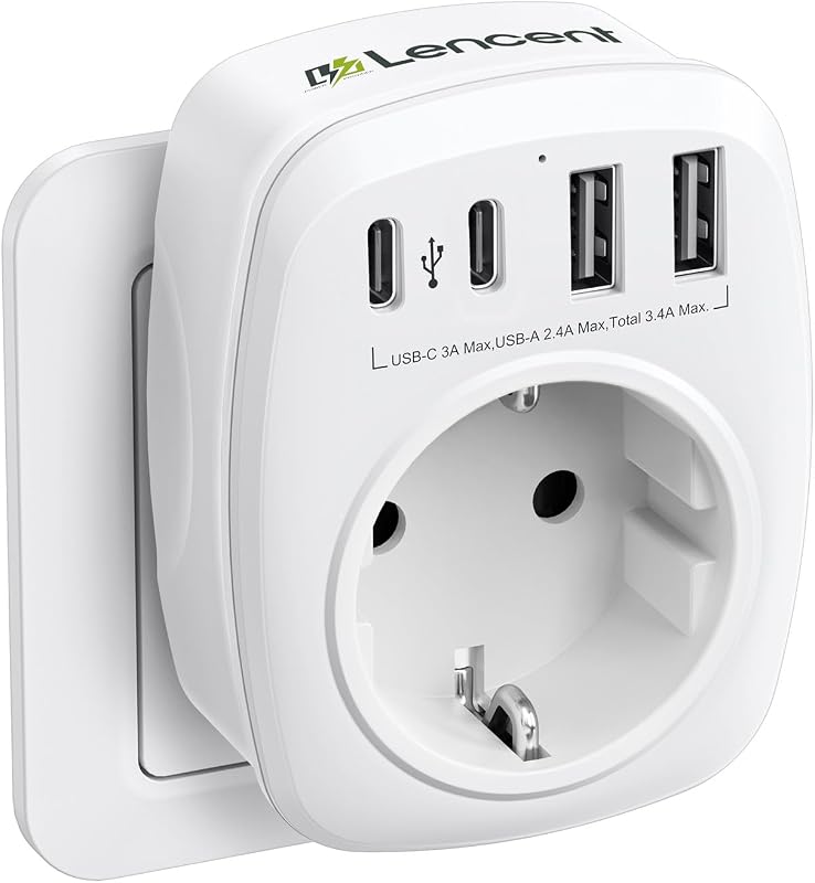 Jack Thief, carregador de parede USB com 1 tomada AC