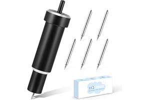 HQMaster Deep Cut Blade and Holder Compatible with Explore 3/Air 2/Air/One/Maker 3/Maker Cutting Machine Replacement Blades for Glitter Vinyl, Cardstock, Adhesive Foil, Vellum