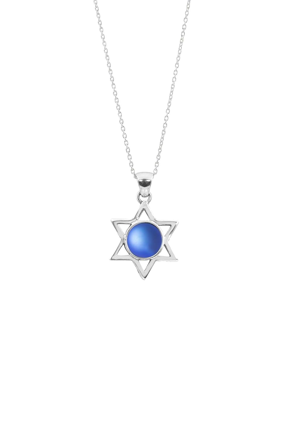 Star Pendant Sterling Silver Jewelry Crystal Pendant Necklace Round Crystal