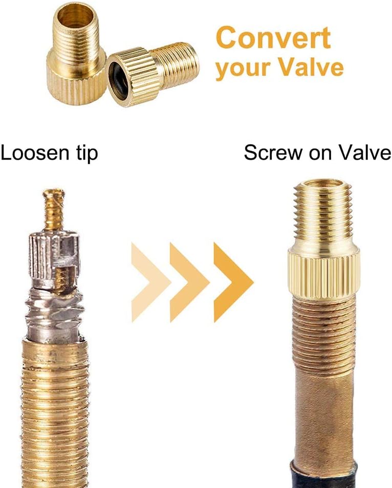 mountain bike valve stem adapter