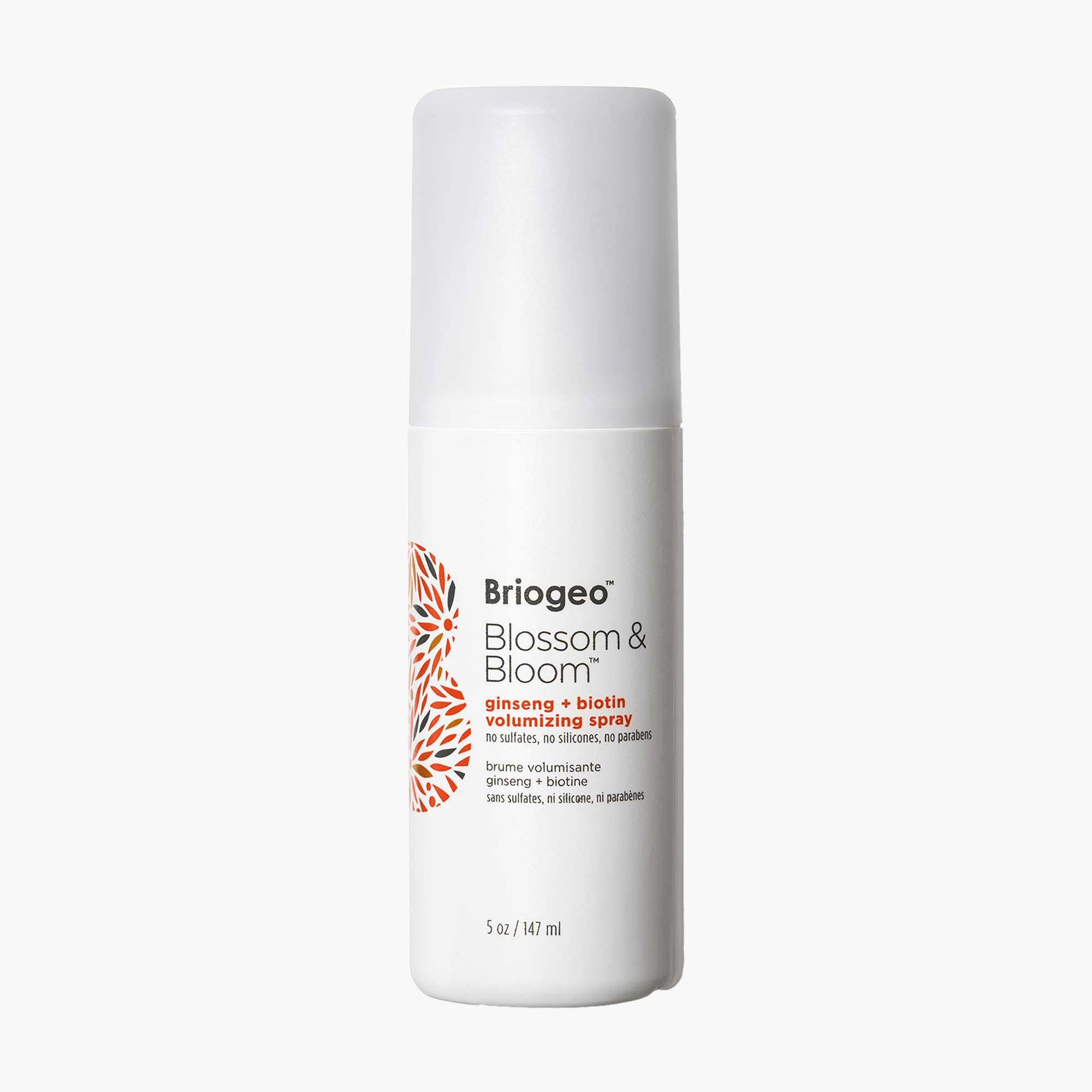 Briogeo Blossom and Bloom Ginseng and Biotin Volumizing Spray, Volumizing Styler for Fine, Thin, Limp Hair, Vegan, Phalate & Paraben-Free, 5 oz
