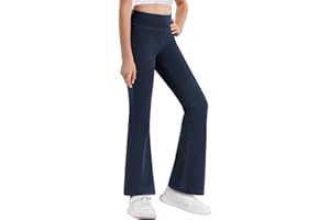 Stelle Girl's Flare Leggings High Waisted Yoga Pants Bootcut Dance Casual Pants Activewear Kids Bell Bottoms