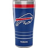Tervis Traveler NFL Buffalo Bills - MVP Triple Insulated Tumbler Travel Cup Keeps Drinks Cold & Hot, 20oz, Stainless Steel