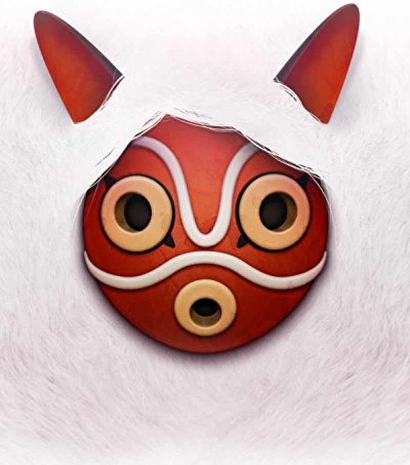 Superb Poster Square Princess Mononoke Poster Forest Spirit Mask Ashitaka Print Anime Hq Ghibli
