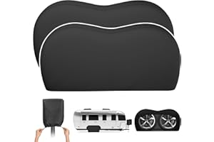 SOTISI Tire Covers for Trailers, Dual Axle Tire Cover(2 Pack) Fits 27"-29" Diameter Tires, Waterproof Anti-UV 420D Oxford Tire Cover for RV/Truck/Trailer (Black)