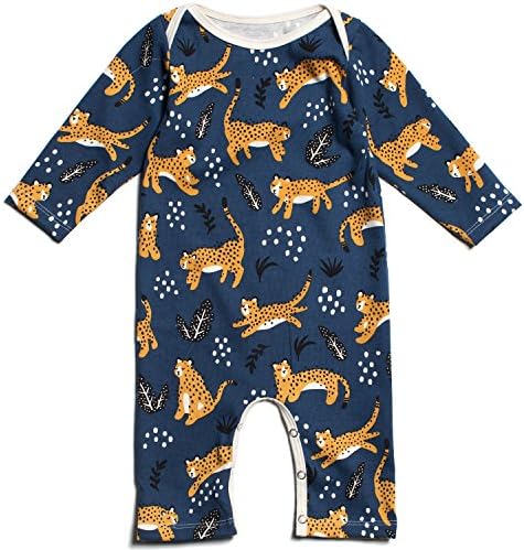 Winter Water Factory Long Sleeve Romper Wildcats Navy 3 months