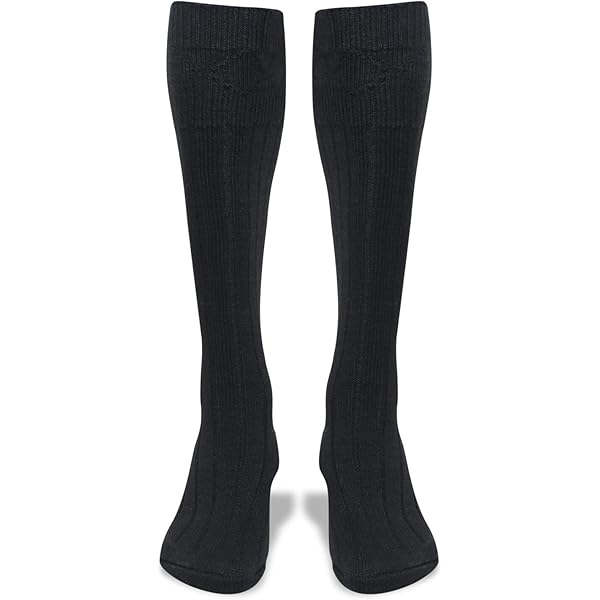 Scottish White Kilt Hose Socks For Men | Traditional Wool Blend Socks Size M L XL 2XL