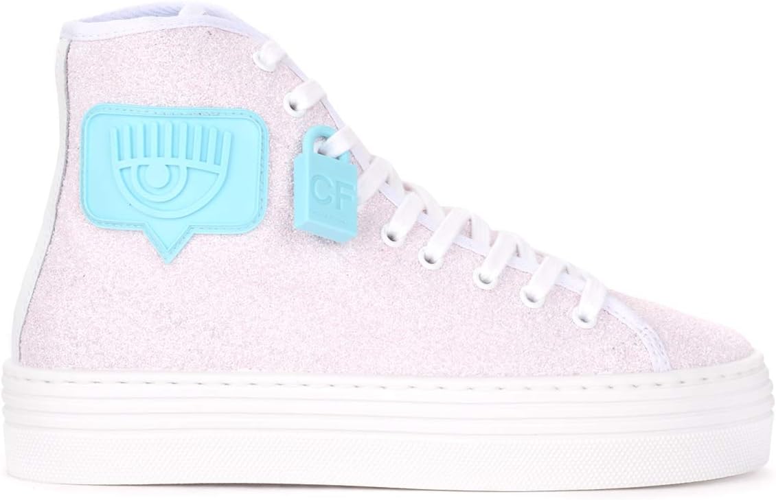 Chiara Ferragni Collection Chiara Ferragni Logomania High-top Sneaker in Pink Glitter