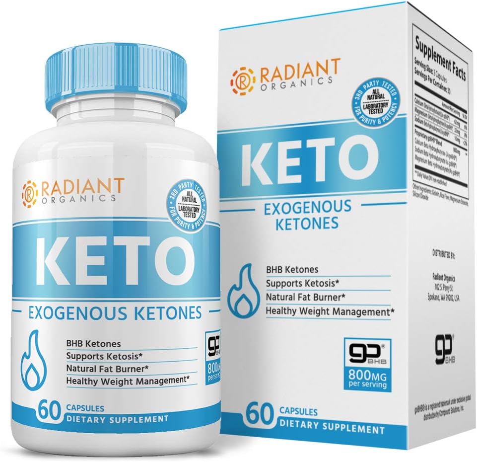 Keto Pills for Weight Loss | Best Exogenous Ketones Supplement | Appetite Suppressant for Women & Men | Reach Ketosis Fast | All Natural | 60 Count
