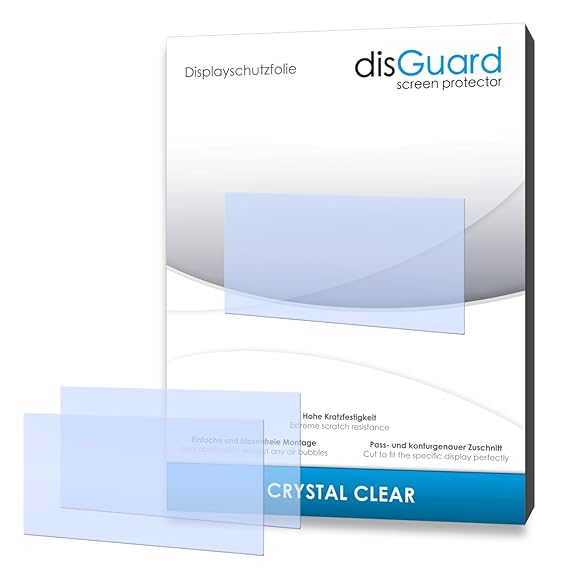 disGuard® Displayschutzfolie [Crystal Clear] kompatibel mit Becker Revo. 2 [4 Stück] Kristallklar, Transparent, Unsichtbar, E