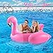 Breco Huge Inflatable Pink Flamingo Pool Float - Large 6+ Foot Floatie for Kids and Adults with Riding Handles - Extra Thick Heavy Puncture Resistant Duty Vinyl