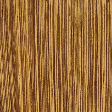 Zebrawood Wood Veneer Qtr Cut 4x8 10 mil (Paperback) Sheet - Wood