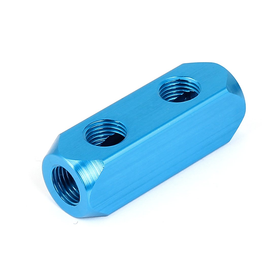 Sourcingmap Air Compressor 1/4BSP 2 Ways Hose Tube Inline Manifold Block Splitter