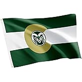 Desert Cactus Colorado State University CSU Flag - 3 x 5 Feet Rams Banner, Indoor/Outdoor Durable Fabric, 100% Polyester Design (Style T)
