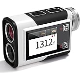 Golf Rangefinder with Slope, CIGMAN 1312 Yards Range Finder Golf, 2.4-inch External Color Touchscreen, Flag Lock Vibration, 6X Magnification, Rechargeable Range Finder, Ideal Golf Accessories