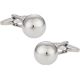 Cuff-Daddy Silver Ball Cufflinks with Presentation Box