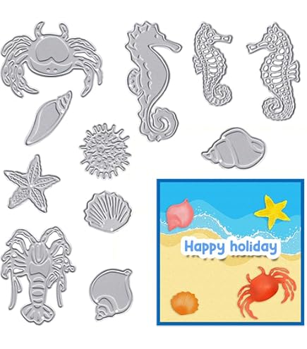 Troquel De Metal Para Scrapbooking Con Diseño De Sirena Y Arco - Nuevo, Ideal Para Manualidades Y Tarjetas