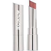 BUXOM Full-On Plumping Satin Lipstick, Pigment-Rich Creamy Lip Color, Infused with Peptides, Hyaluronic Acid & Sunflower Wax, Satin Finish, Weightless, Cruelty Free