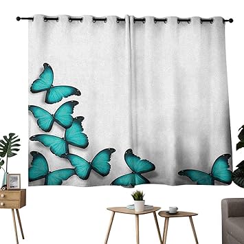 Amazon Com Mannwarehouse Turquoise Bedroom Curtain