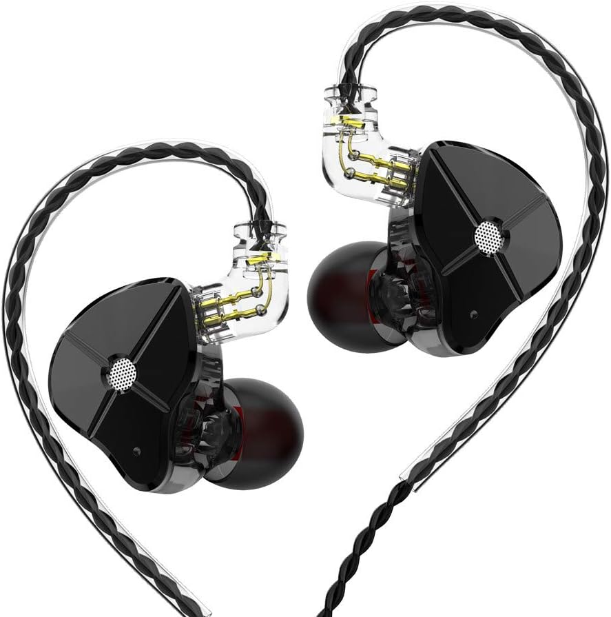 TRN ST1 1DD + 1BA Dual Driver in Ear Earphone, Senlee Hifi Ear Monitors with 1Dynamic and Balanced Armature Drivers Audio Stereo Earbuds(No Mic, Black): Home Improvement