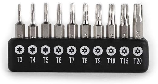 T15 Magnet-Stern Bits Mit Sechskantschaft – Aus S2-Stahl, 50 Mm Lang