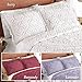 Collections Etc Victoria Plush Chenille Ring-Style Fringe Pillow Sham, Burgundy, Sham