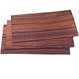 Alnicov Guitar Veneer, 3Pcs Rosewood Wood Guitar Head Veneer Shell Sheet Headplate Replacement
