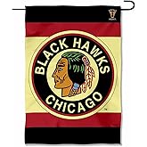 Chicago Blackhawks Vintage Retro Double Sided Garden Flag