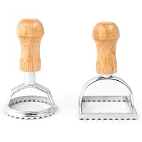Fox Run 57670 Ravioli Cutter Stamps, Round & Square, Set of 2 Limited Edition