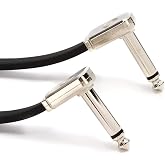 Ernie Ball Flat Ribbon Patch Cable, 12in, Black (P06227)