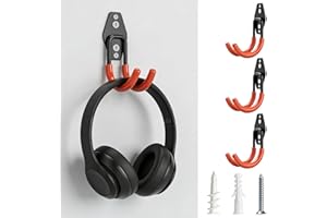 Garage Hooks Heavy Duty 3 Pack - Steel Wall Mount Storage Hangers for Hanging Bikes, Ladders, Garden Tools - Utility Organize
