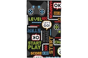 DJTRRF Videos Game Bathroom Towels Absorbent Compact Beach Towel Soft Fingertip Towels for Shower Swim Pool Beach Spa Gym Yoga Travel 27.5x16 in