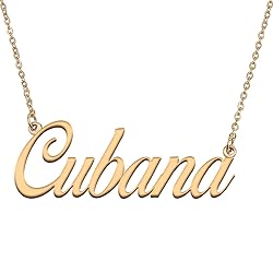 HUAN XUN Customized Custom Simple Any Name Necklace