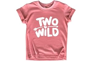 UNORDINARY TODDLER Two Wild 2nd Birthday Outfit Girl Shirt for 2 Year Old Toddler Second Cute Tshirt