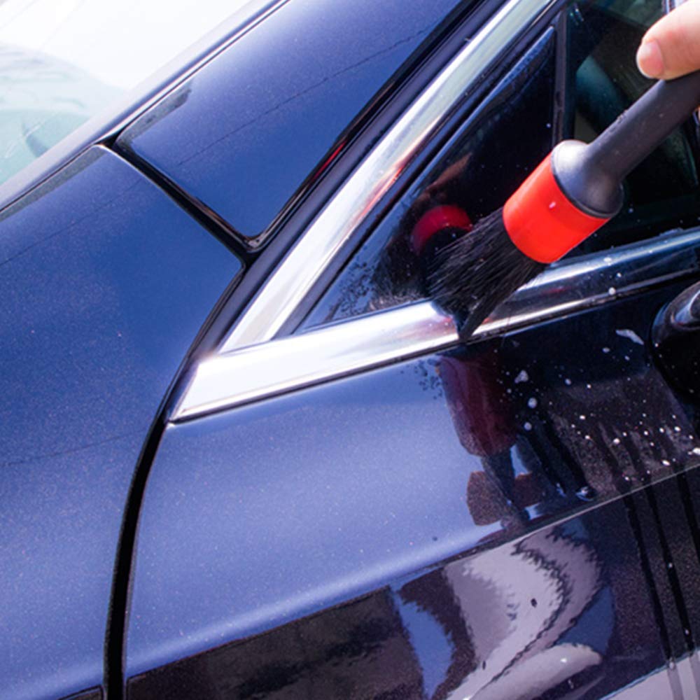 SUBZHAOYI 5-teiliges Auto-Pinsel-Set mit 2 beschichteten Schwämmen für Auto, Motorrad, Autos ...