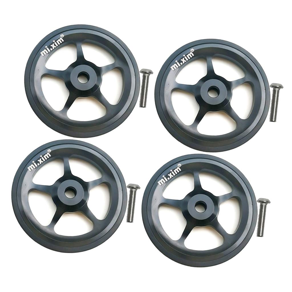 Buy sharprepublic 4x Folding Bike Easy Wheel EZ Wheels Replacement for