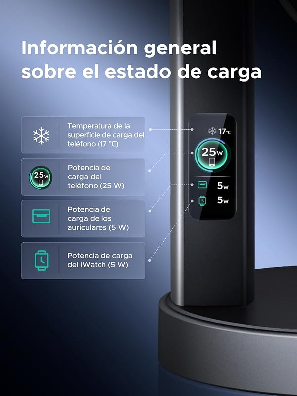 MagFlow Pro 3 en 1 Wireless Charger Qi2 25W, Ventilador Tec
