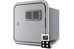 FOGATTI RV Tankless Water Heater, 66,000 Highest BTU, 0.5-3.9 GPM Energy-Efficiency, Built-in Mixing Tank, 15x15 Inches Gray Door, Remote Controller, Ideal for Everyday Use by RVers, InstaShower Ultra
