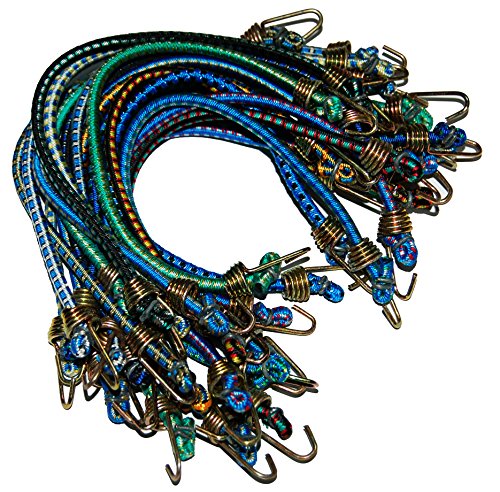 S-Line XB210-22P Mini Bungee Cords 10-Inch, 22-Piece Jar