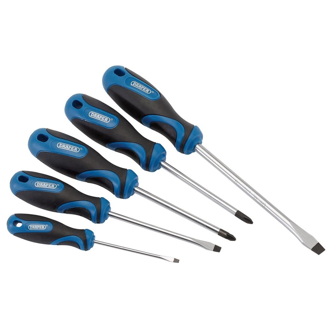 Draper 32610 Soft Grip Screwdriver Set (5 piece)
