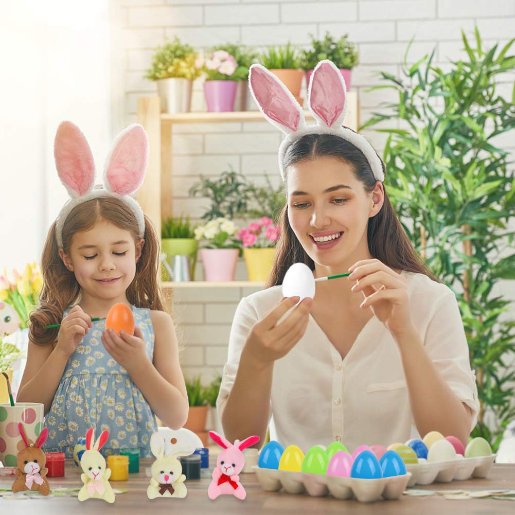 HansGo Wooden Play Eggs, 6PCS Easter eggs Egg Toys for Kids Early Development, Learning, Birthday Gifts