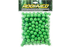 AOOHYEO Reusable Rubber Paintballs 200X.50 Cal - Indoor Shooting Training Outdoor Self-Defense Balls 0.50 Caliber Solid Soft Recycle Paint Balls