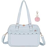 Chillpaper Ita Purse Crossbody Japanese Shoulder Bag Messenger Pin Display with Insert Pompom Cute Kawaii