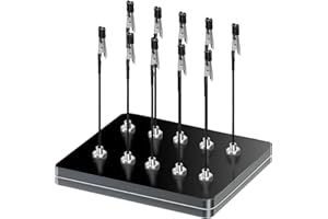 SIBLAIES Magnetic Helping Hands for Soldering - All-in-One Station with 10 Flexible Clips & Steel Box - Ideal for Soldering, Model Painting, PCB Holder (Black)
