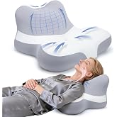 Wedge Pillow, Memory Foam Bed Wedges for Sleeping Apnea,Acid Reflux,Snoring | 2026 3rd-Gen, 10 Inch Bed Wedge Pillow for Headboard &amp; Back Pain Relief, Ergonomic Pillows with Cervical Neck&amp;Lumber Support