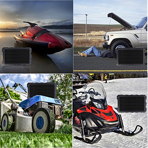 Solar Battery Charger Car, 7.5W 12V Solar Trickle Charger for Car Battery, Portable and Waterproof Solar Battery Maintainer, High conversion single crystal silicon Solar Panel car battery charger - Thumbnail 2