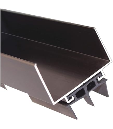 Pemko Wrap-Around Door Shoe with Vinyl Insert, Aluminum with