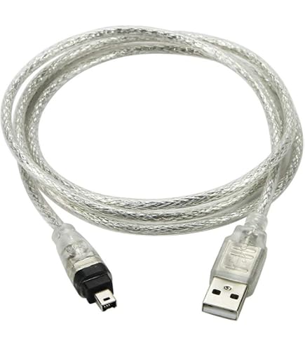 ポータブルプレーヤー iPod Dock Connector to USB2.0+FireWire Amazon.com: USB 2.0 Male to IEEE 1394 Mini 4Pin Male iLink