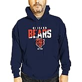 Team Fan Apparel Adult NFL Diagonal Fade Fleece Hooded Sweatshirt - Unisex Tagless - Officially Licensed Football Pullover